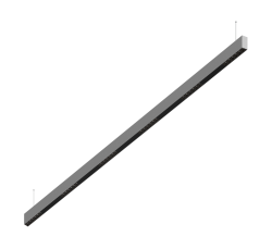 Подвесной светодиодный светильник 2м, 36Вт, 34°, алюминий