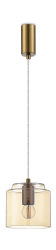 Подвесной светильник Donolux ELEGANZA, 1хЕ27 40Вт, янтарный