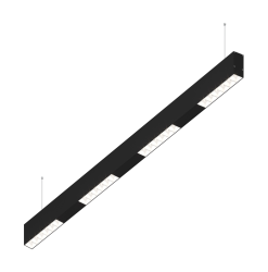 Подвесной светодиодный светильник 1м, 24Вт, 48°, черный