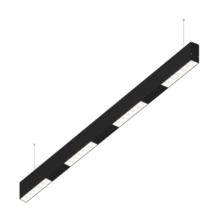 Подвесной светодиодный светильник 1м, 24Вт, 48°, черный (DL18515S121B24.48.1000WB)