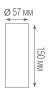 Накладной светильник Donolux ROLLO, 10Вт, 4000K, черный (DL18895R10N1B)