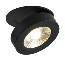 Встраиваемый поворотный светодиодный светильник Donolux SUN, 12Вт, черный