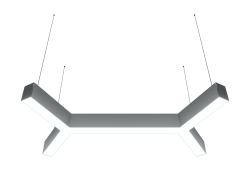 Подвесной светодиодный светильник Donolux 57.6Вт, 3000K, алюминий