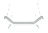 Подвесной светодиодный светильник Donolux 57.6Вт, 3000K, белый (DL18516S021W57)
