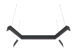 Подвесной светодиодный светильник Donolux 57.6Вт, 4000K, черный