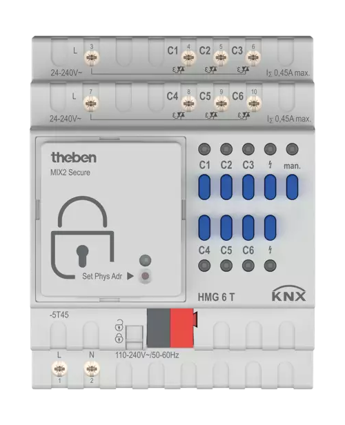 Универсальный актуатор Theben HMG 6 T KNX (4930240)