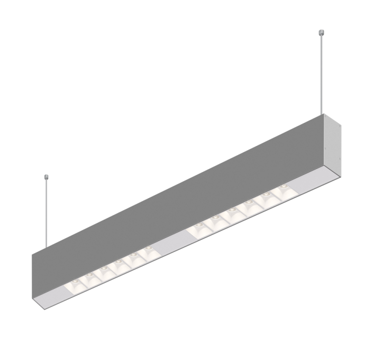 Подвесной светодиодный светильник 0,5м, 12Вт, 48°, алюминий (DL18515S121A12.48.500WW)