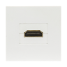 Розетка HDMI, 2мод., бел. (45х45мм), серия (тип) DEC (DECF29W2)