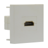 Розетка HDMI, 2мод., бел. (45х45мм), серия (тип) DEC (DECF29W2)