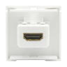 Розетка HDMI, 2мод., бел. (45х45мм), серия (тип) DEC (DECF29W2)
