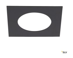 Numinos® SLV S Переходное кольцо квадратная, 160/100 мм, черная