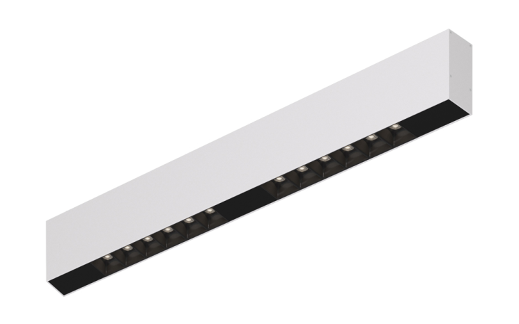 Накладной светодиодный светильник 0,5м, 12Вт, 48°, белый (DL18515C121W12.48.500BB)