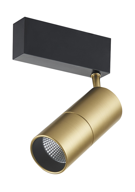 Светодиодный светильник для магнитного шинопровода, 10Вт, латунь (DL18789/01M Brass)