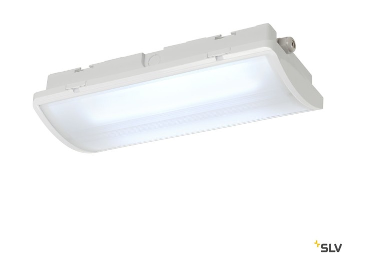 P-LIGHT 33, настенный и потолочный светильник, аварийный выход, светодиод, 6000K, белый, Д/Ш/В 33/6/25 см, 4 Вт (SLV_240004)