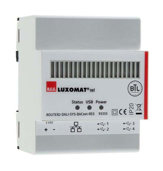 Роутер B.E.G. ROUTER2-DALI-SYS-BACnet-REG (93355)
