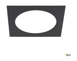 Numinos® SLV XL Переходное кольцо квадратная, 240/180 мм, черная