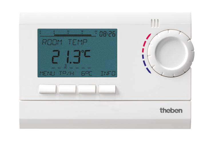 Цифровой термостат с часами Theben RAMSES 812 top2 (8120132)