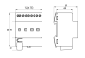 Релейный актуатор 4-канальный B.E.G. SA 230 / 16 / H / EM / KNX REG (90139)