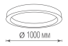 Накладной светодиодный светильник Donolux AURA, 90Вт, 4000K, черный (DL1000C90NW Black)