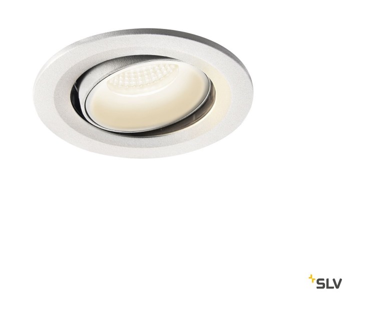 NUMINOS® MOVE S, белый/черный встраиваемый потолочный светильник, 4000K 55° (SLV_1005371)