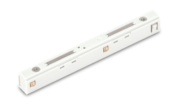Токопроводящий прямой соединитель для подвесного/накладного/встраиваемого шинопровода, L116*W11*H14 мм, белый