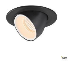 Светильник SLV NUMINOS® GIMBLE S, черный/белый, 2700K, 20°