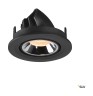 Светильник SLV NUMINOS® GIMBLE S, черный/хром, 2700K, 20° (SLV_1005869)