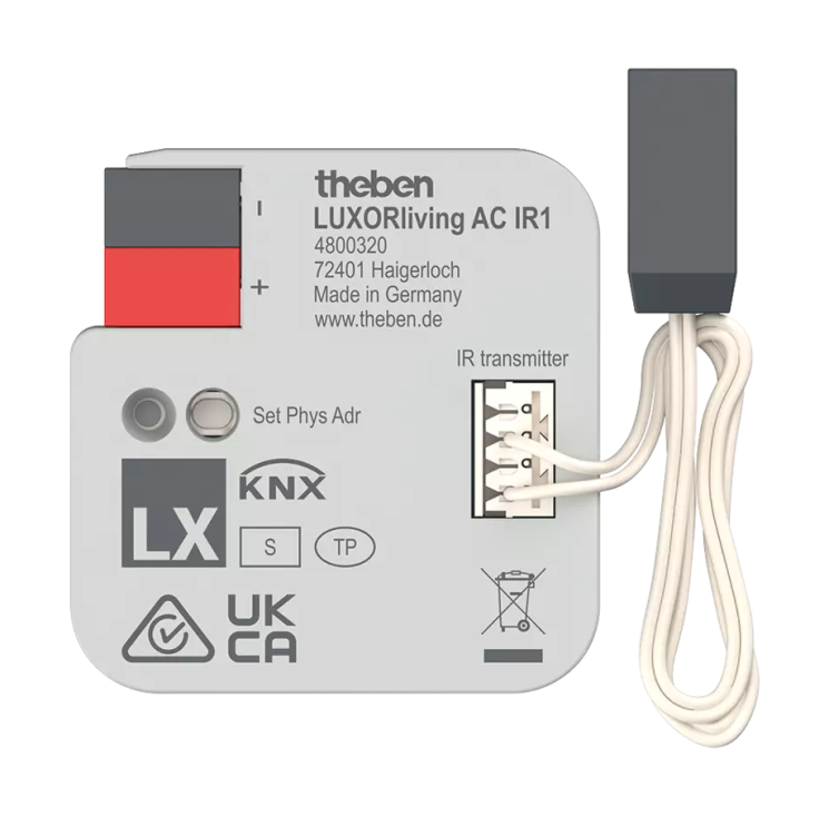 Универсальный актуатор Theben LUXORliving AC IR1 (4800320)