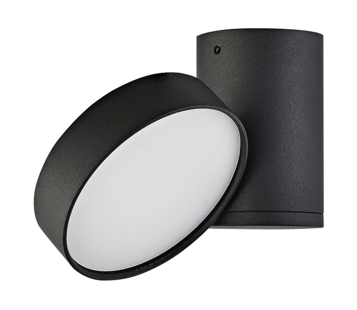 Накладной светодиодный светильник Donolux MOON, 9Вт, черный (DL18811/9W Black R)