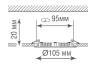 Светодиодная панель Donolux CITY, 4Вт, 3000К, круглый, белый (DL18451R4W1W)