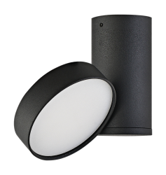 Накладной светодиодный светильник Donolux MOON, 15Вт, черный