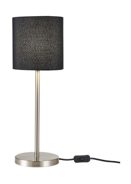 Настольная лампа Donolux PRAGUE,  40Вт, круглый, черный (T111048.1A SCBL)