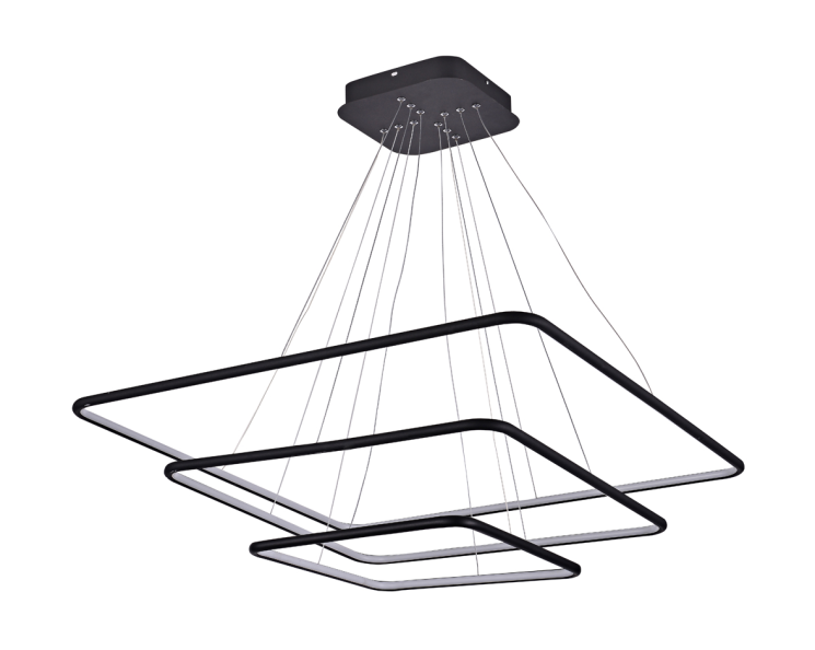 Подвесной светодиодный светильник Donolux NIMBO, 135Вт, черный (S111024/3SQ 135W Black In)