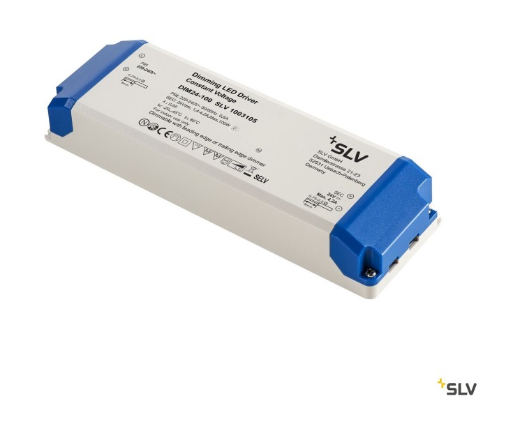 БЛОК ПИТАНИЯ СВЕТОДИОДОВ SLV 100 Вт 24 В TRIAC С РЕГ. ЯРКОСТИ (SLV_1003105)