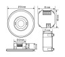 Датчик присутствия ESYLUX PD-FLAT 360i/8 ROUND WHITE DALI SET (EP10428708)