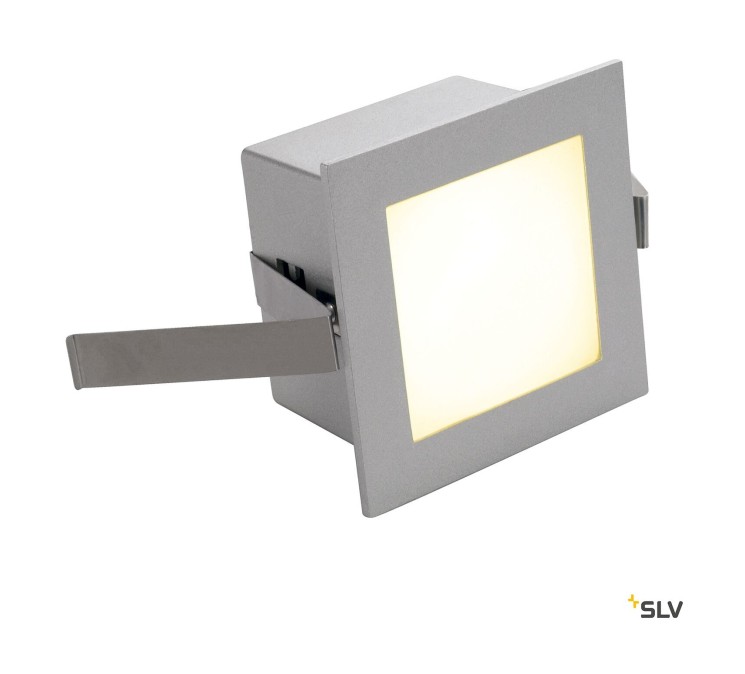 Встраиваемый светильник SLV FRAME BASIC, LED, 3000K, серебристо-серый (SLV_111262)