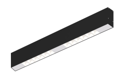 Накладной светодиодный светильник 0,5м, 12Вт, 34°, черный