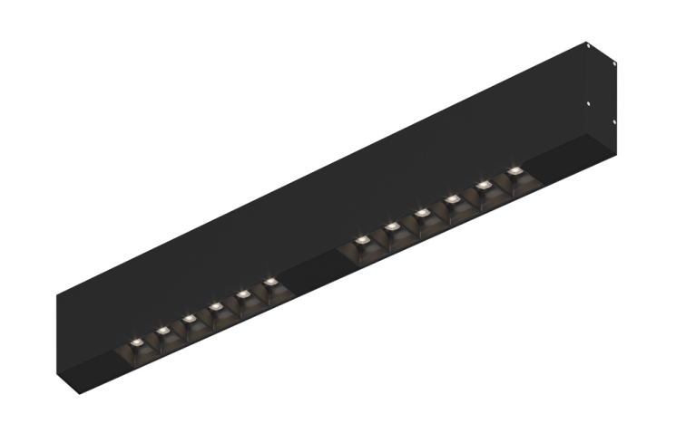 Накладной светодиодный светильник 0,5м, 12Вт, 48°, черный (DL18515C121B12.48.500BB)