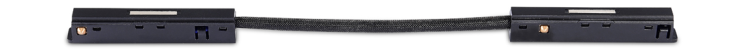 Токопроводящий угловой соединитель для подвесного/накладного/встраиваемого шинопровода, L158xW11xH14 мм, черный (Сonnector 90 DLS B)