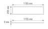 Светодиодная панель Donolux PRISMA, прямоугольный, 40Вт, 3000К (DL18014WW1YG)