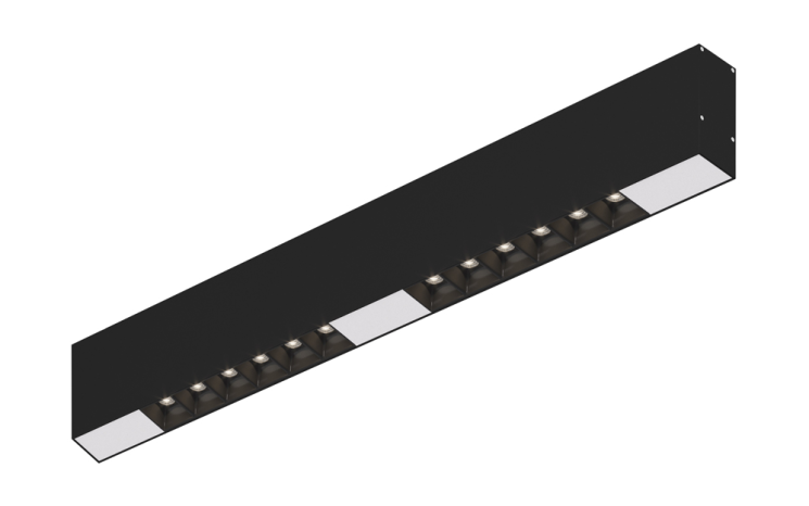 Накладной светодиодный светильник 0,5м, 12Вт, 48°, черный (DL18515C121B12.48.500BW)