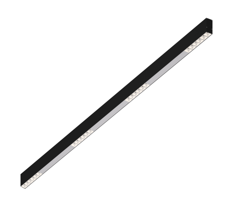 Накладной светодиодный светильник 1,5м, 24Вт, 34°, черный (DL18515C121B24.34.1500WW)