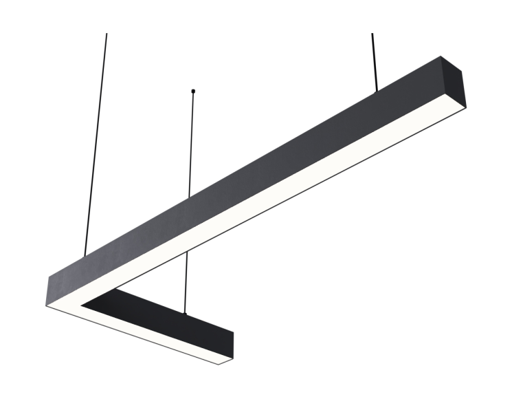 Подвесной светодиодный светильник Donolux, 57.6Вт, 3000K, черный (DL18516S081B57)