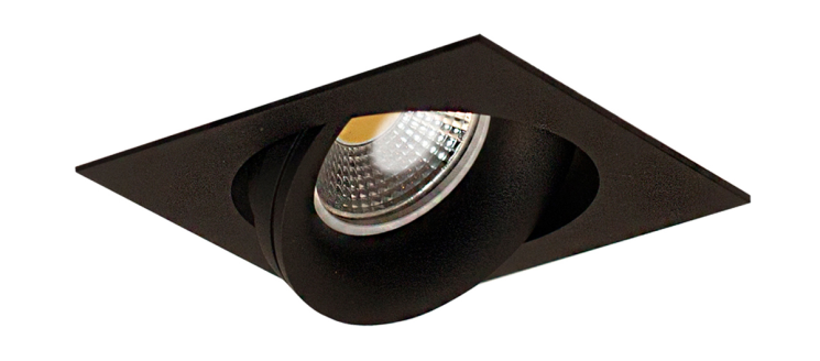 Встраиваемый поворотный светильник под сменную лампу Donolux SATURN, черный (DL18412/01TSQ Black)