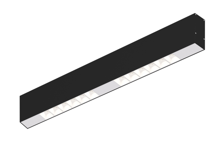Накладной светодиодный светильник 0,5м, 12Вт, 48°, черный (DL18515C121B12.48.500WW)