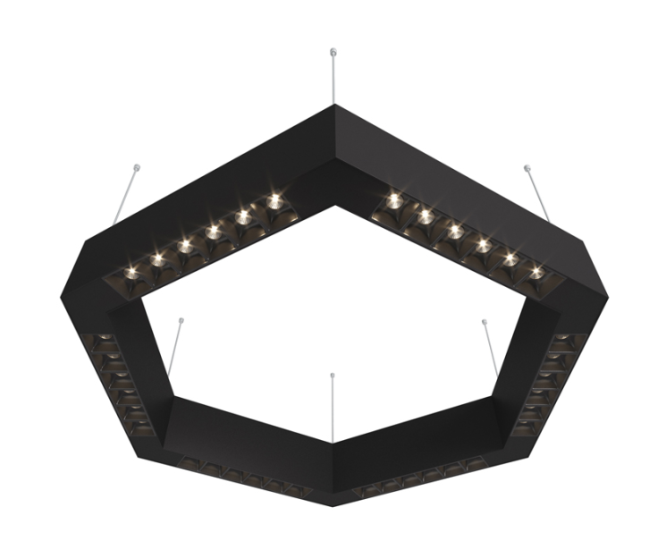 Подвесной светодиодный светильник 0,5м, 36Вт, 34°, черный (DL18515S111B36.34.500BB)