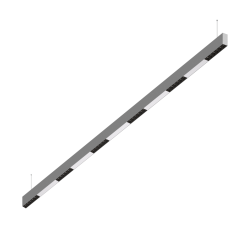 Подвесной светодиодный светильник 2м, 36Вт, 34°, алюминий