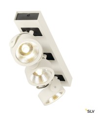 KALU, настенный и потолочный светильник, трехсторонний, LED, 3000K, белый/черный, 60°