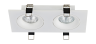 Двухрожковый встраиваемый светильник Donolux SATURN, белый (DL18412/02TSQ White)