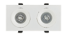 Двухрожковый встраиваемый светильник Donolux SATURN, белый (DL18412/02TSQ White)
